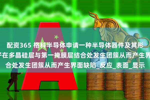 配资365 格科半导体申请一种半导体器件及其形成方法专利，避免氟离子在多晶硅层与第一掩膜层结合处发生团簇从而产生界面缺陷_反应_表面_显示
