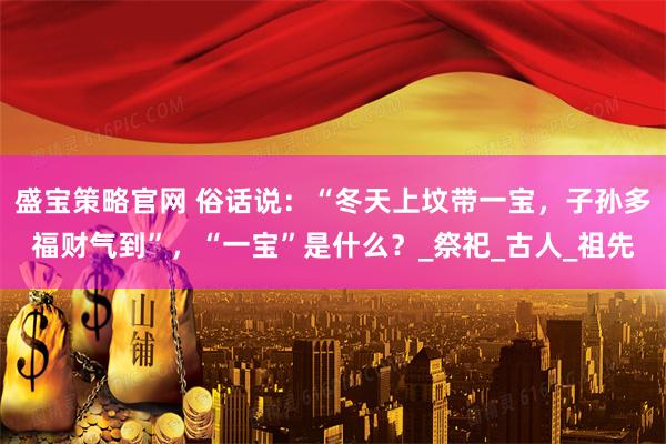 盛宝策略官网 俗话说：“冬天上坟带一宝，子孙多福财气到”，“一宝”是什么？_祭祀_古人_祖先