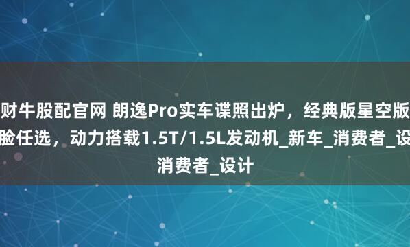 财牛股配官网 朗逸Pro实车谍照出炉，经典版星空版前脸任选，动力搭载1.5T/1.5L发动机_新车_消费者_设计