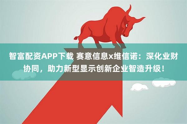 智富配资APP下载 赛意信息x维信诺：深化业财协同，助力新型显示创新企业智造升级！